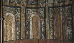 Veggmalerier med religiøse motiver, datert 1652, fra apsis i