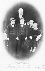 Familiebilde. 
Mathias Bull, sokneprest til Rendalen fra 185