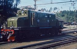 Elektrisk lokomotiv El 1 2008 på Hønefoss stasjon
