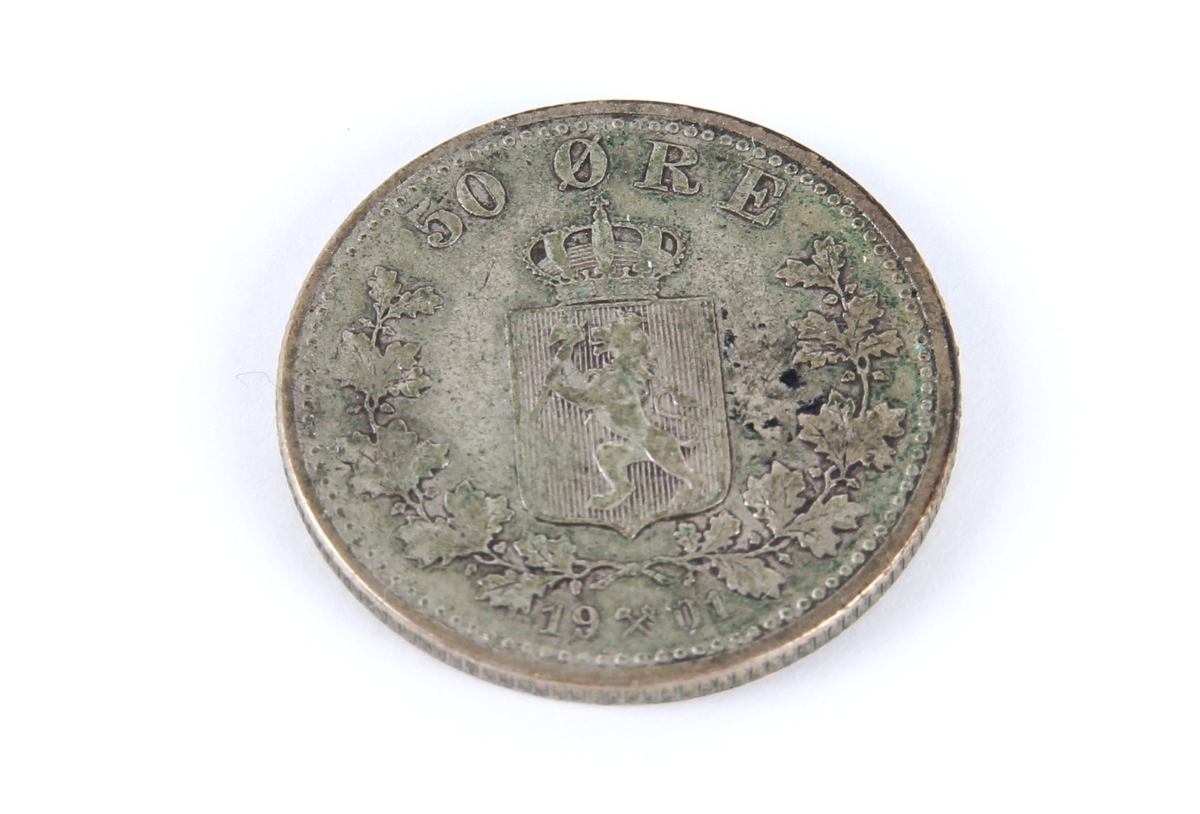 En svensk/norsk 50 øre fra 1901