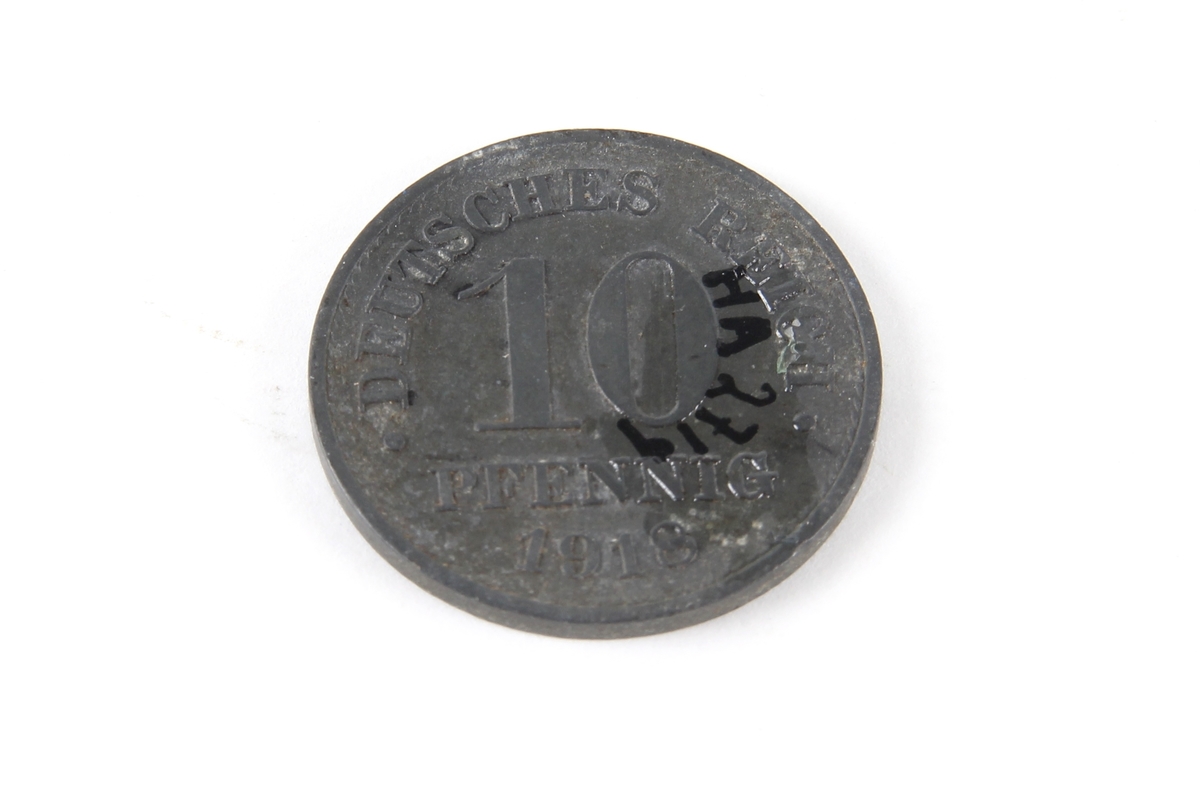 En tysk 10 pfennig frra 1918