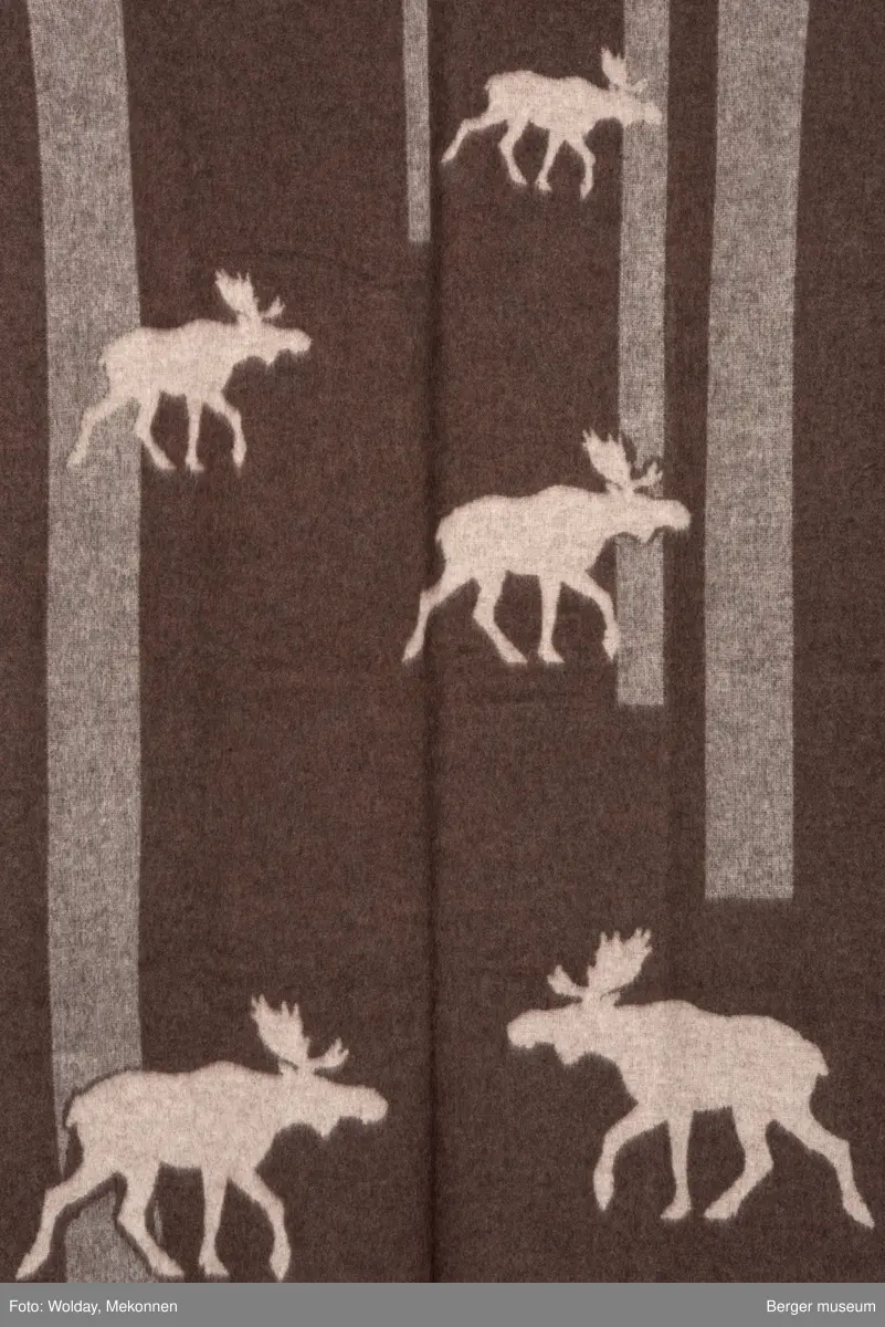 Elg. Langsgående bred linje som fungerer som en slags innramning av hovedmønster