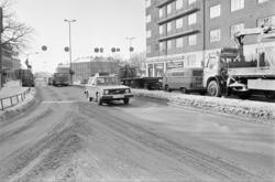 Strømsveien, i nærheten av Galgeberg. Februar 1978