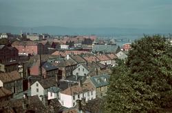 Bebyggelse på Nedre Bakklandet og bryggene langs elva