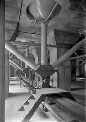 Interiør fra kornsilo i Buvika