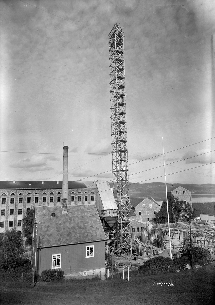 I. C. Piene & Søn i Buvika. Oppstart bygging av kornsilo