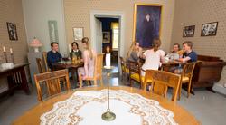 Kvinnemuseet Kongsvinger museum, Hedmark. Servering på Café 