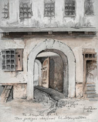 Fra Storgaten No 12 [Akvarell]