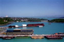 Anleggsområdet til Norwegian Contractors i Jåttåvågen ved St