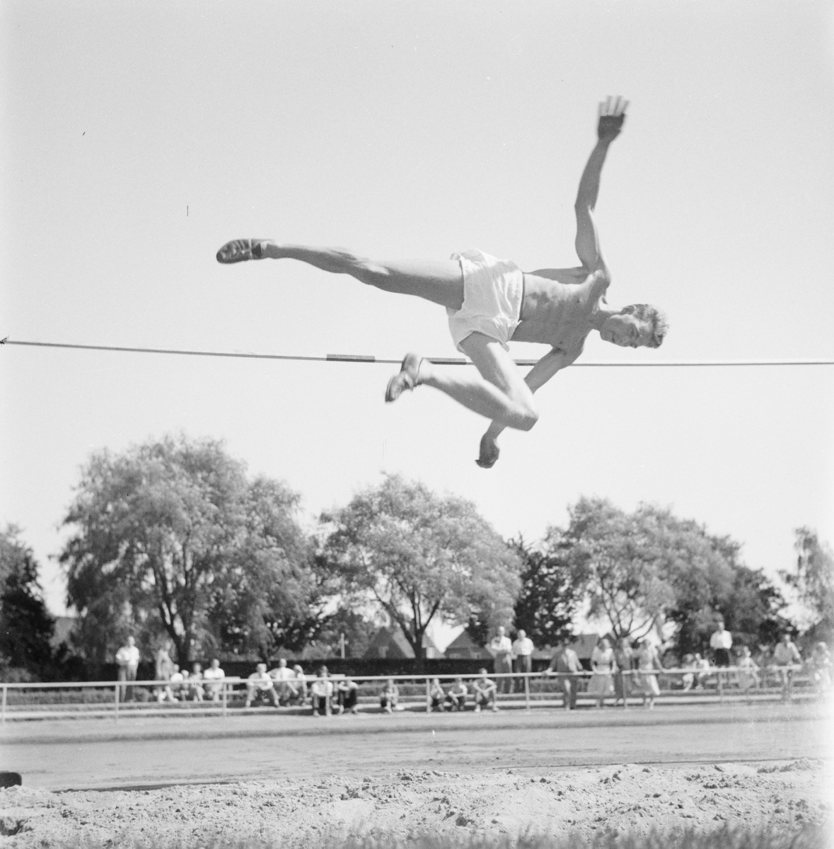 Åke Claessons resa, höjdhopp, Schweiz 1949