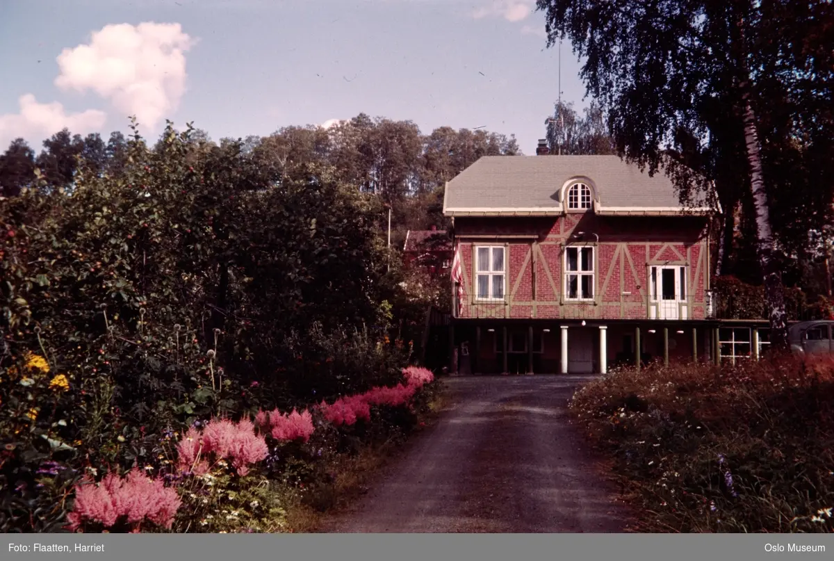 Villa Christinedal, oppkjørsel, hage