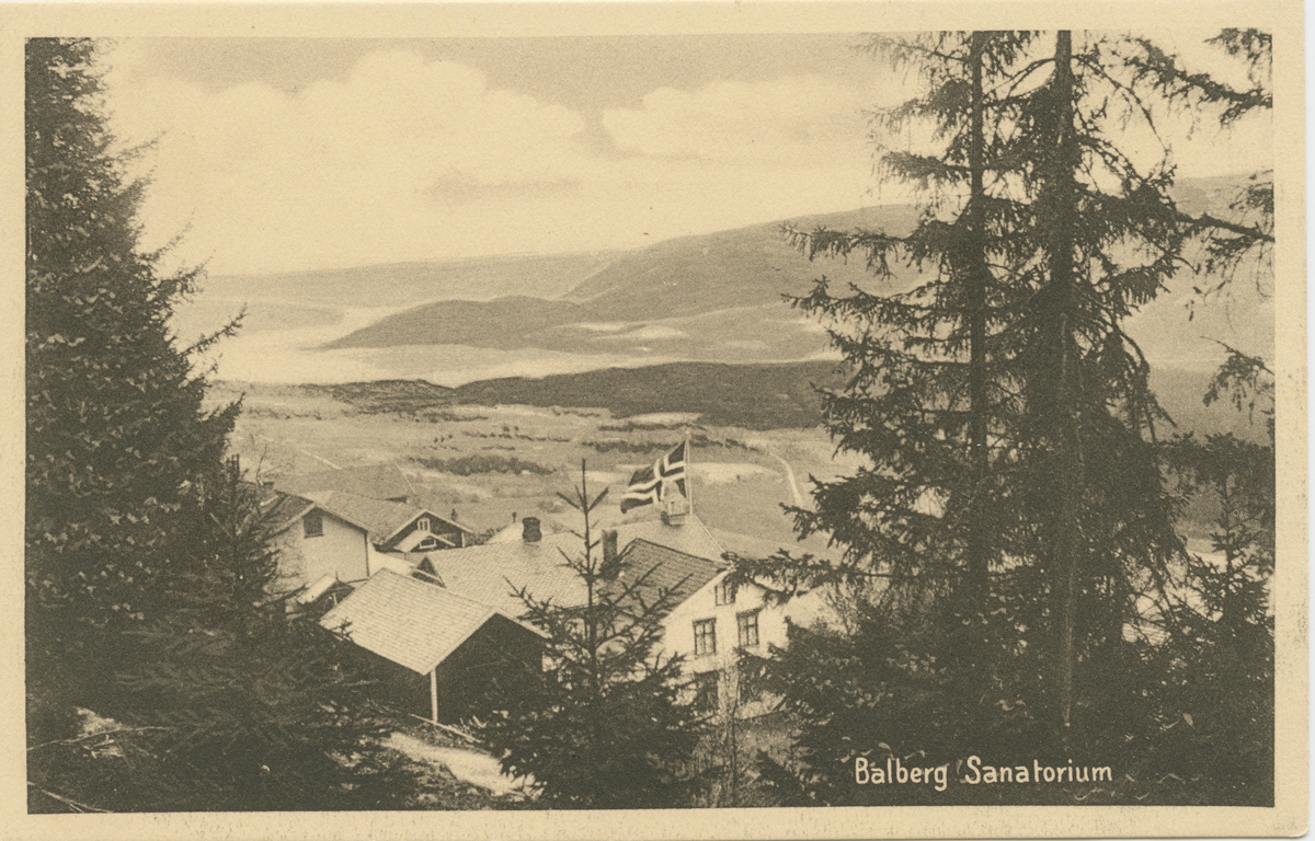 Repro: Balberg Sanatorium, postkort 