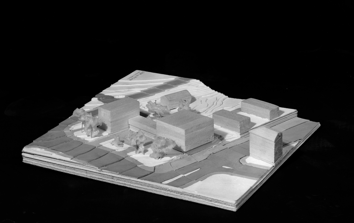 Arkitektmodell av Ilen menighets sykehjem
