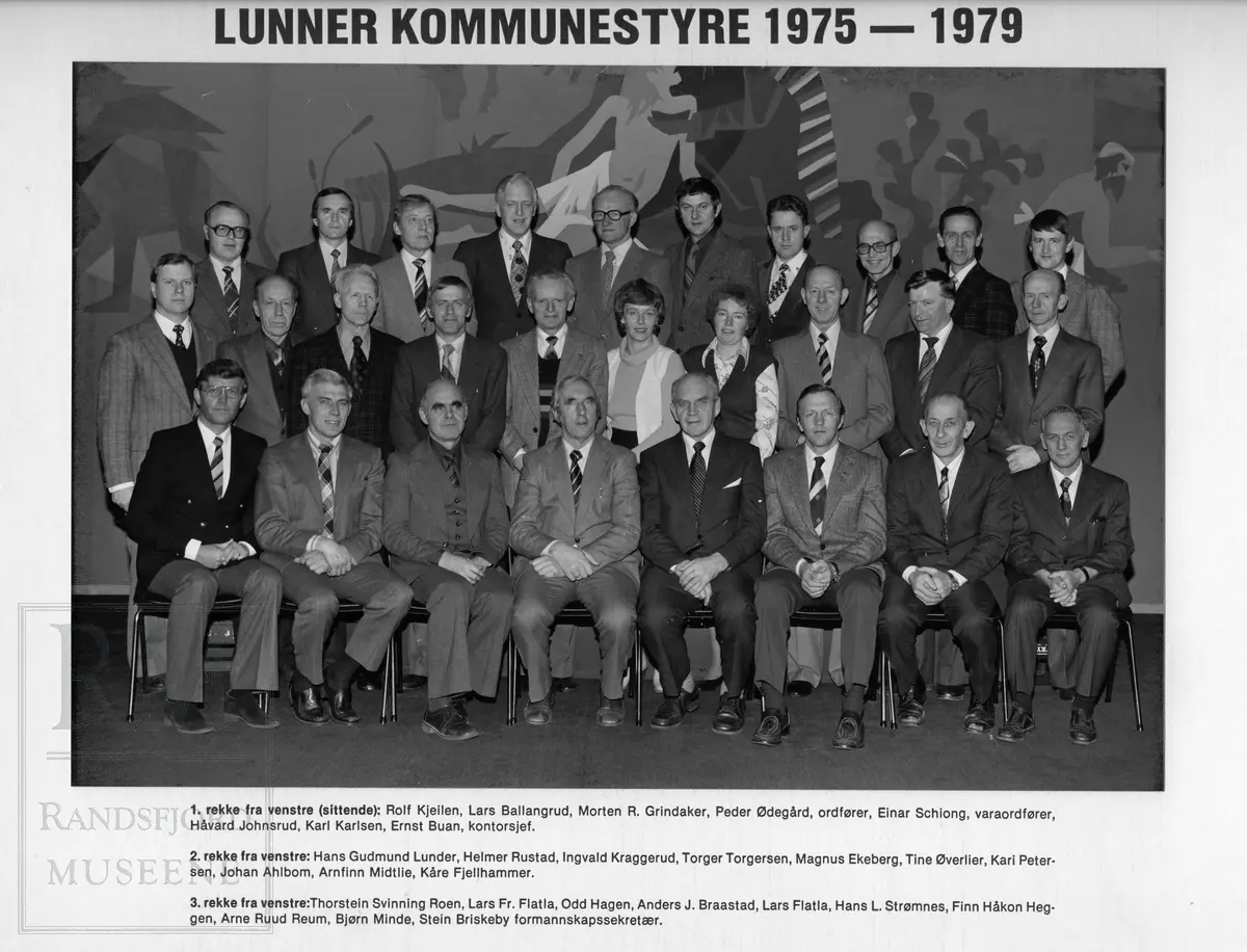 Lunner kommunestyre,  1975-1979