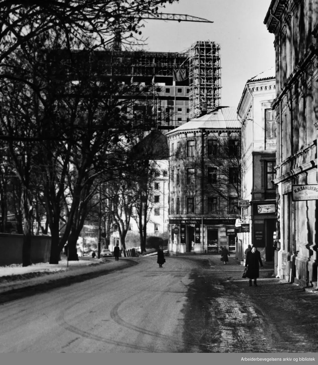 Åkebergveien. Januar 1961