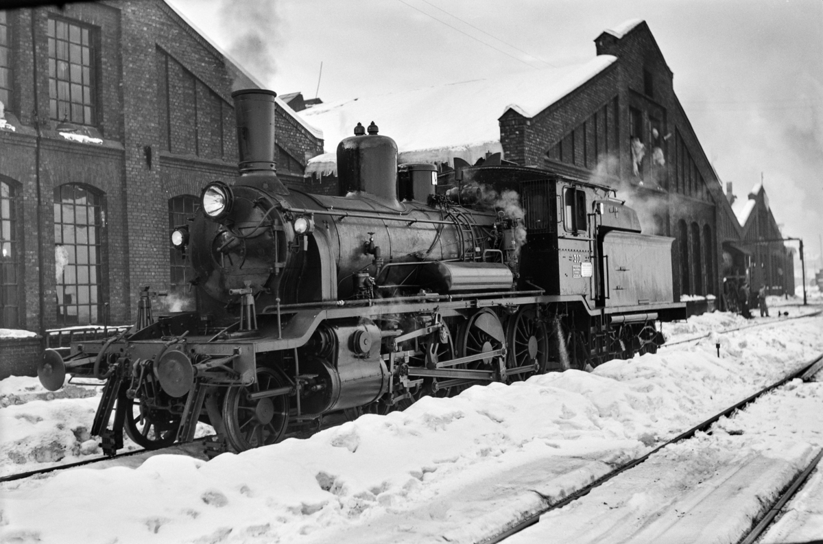 Damplokomotiv type 18c nr. 310 ved Gamlestallen i Lodalen i Oslo.
