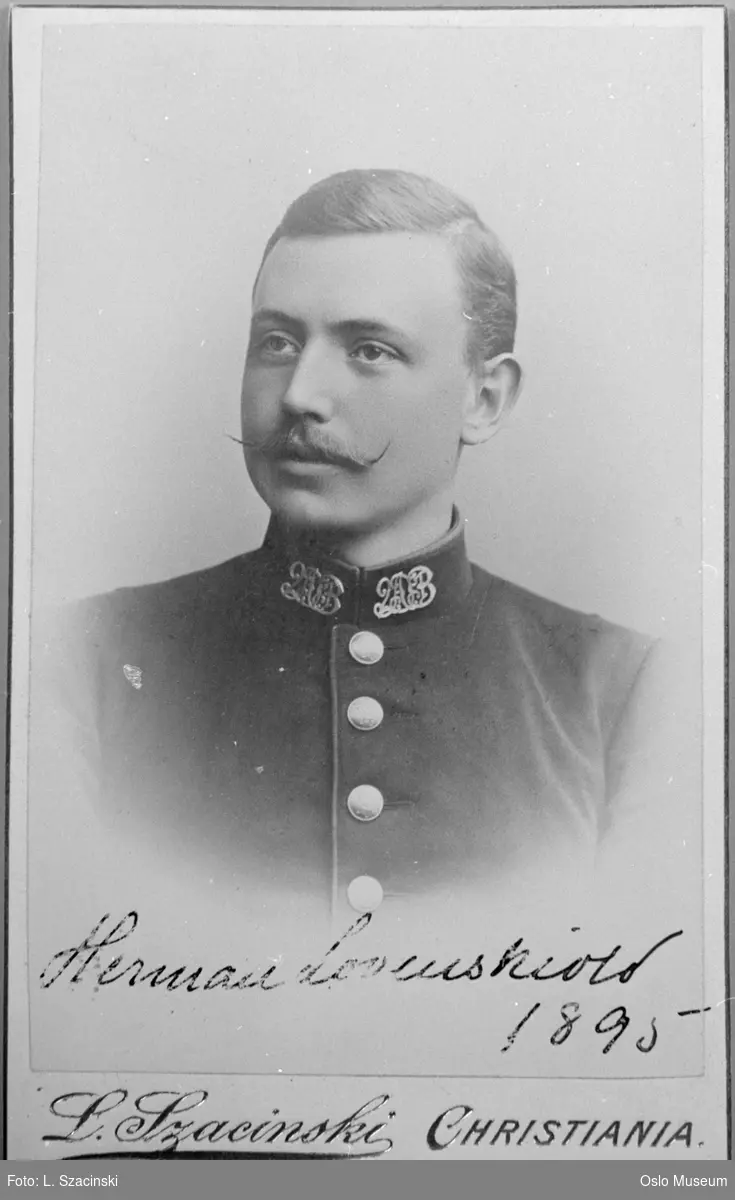 portrett, mann, oberstløytnant, vignettert brystbilde, uniform