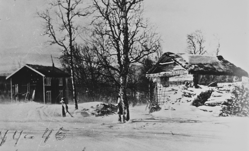 Grensen Tärna.Atostugan. Her lå en norsk motstandsgruppe i 1944-45.