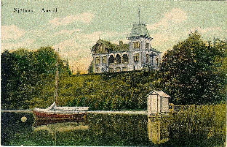 Sjötuna, Axvall (färglagd bild).