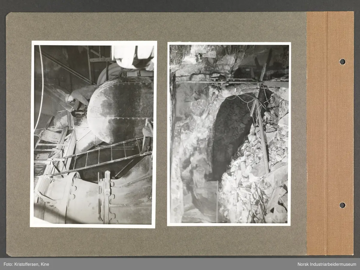 Fotoalbum med 48 sider og 69 innlimte fotografier fra Norsk Hydro på Herøya.