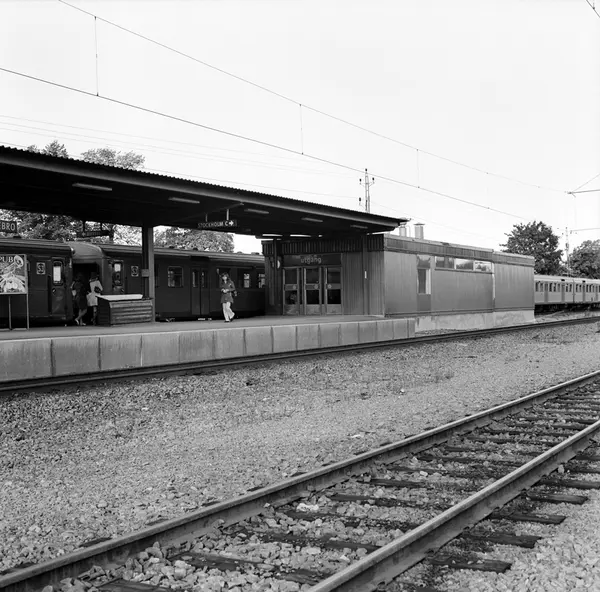 Rotebro Station. - Järnvägsmuseet / DigitaltMuseum