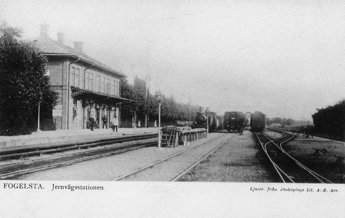 Järnvägsstation i Fågelsta.