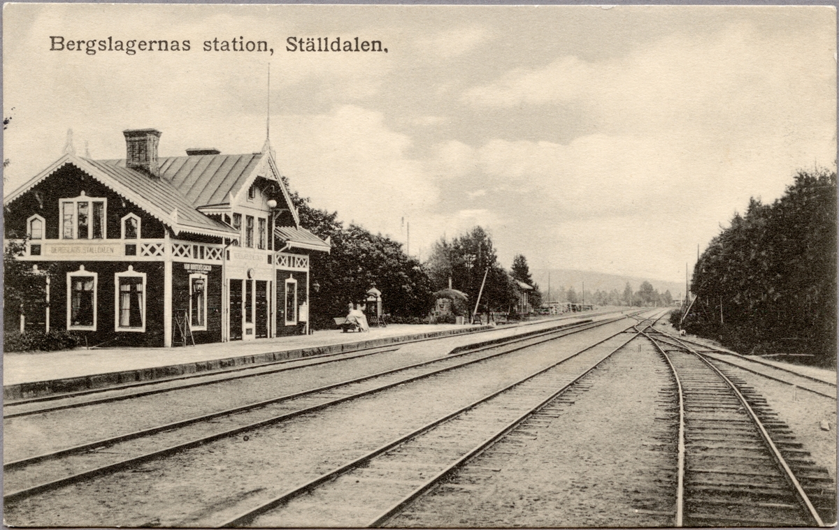 Bergslagernas järnvägsstation i Ställdalen. - Järnvägsmuseet ...