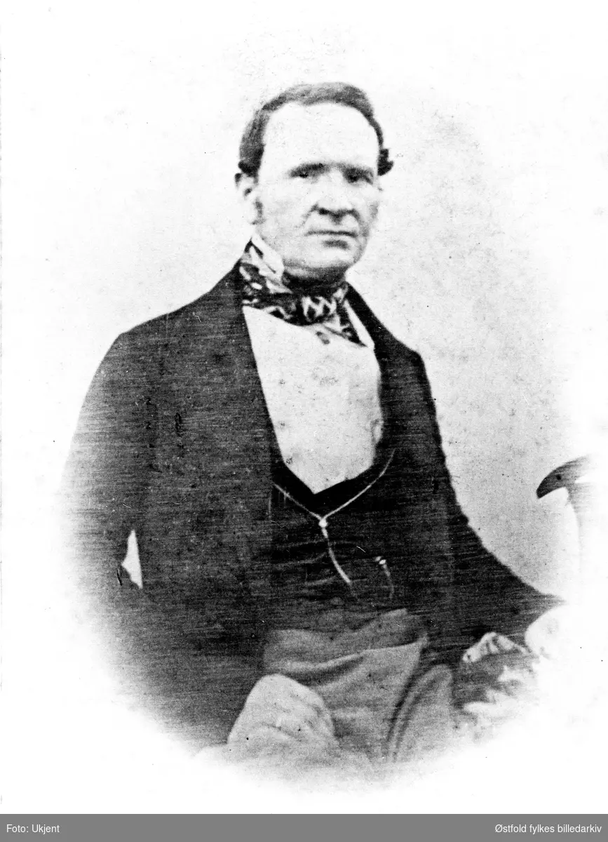Portrett av Jens Olsen Giltvet (ordfører 1844- 1845) i Spydeberg.