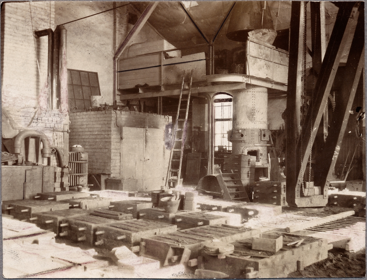 Verkstaden i Boden
Interiör av gjuteriet år 1906