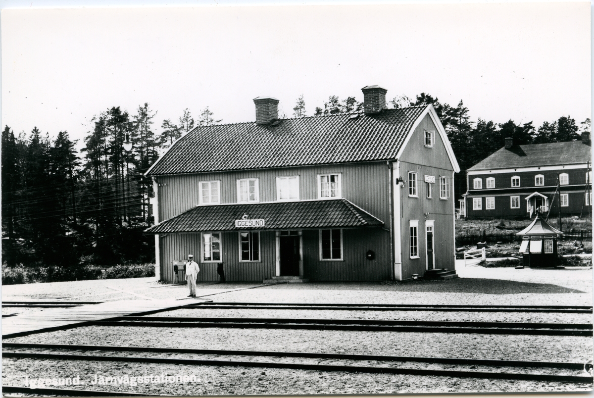 Iggesund station, Invid stationen synns en pressbyråkiosk