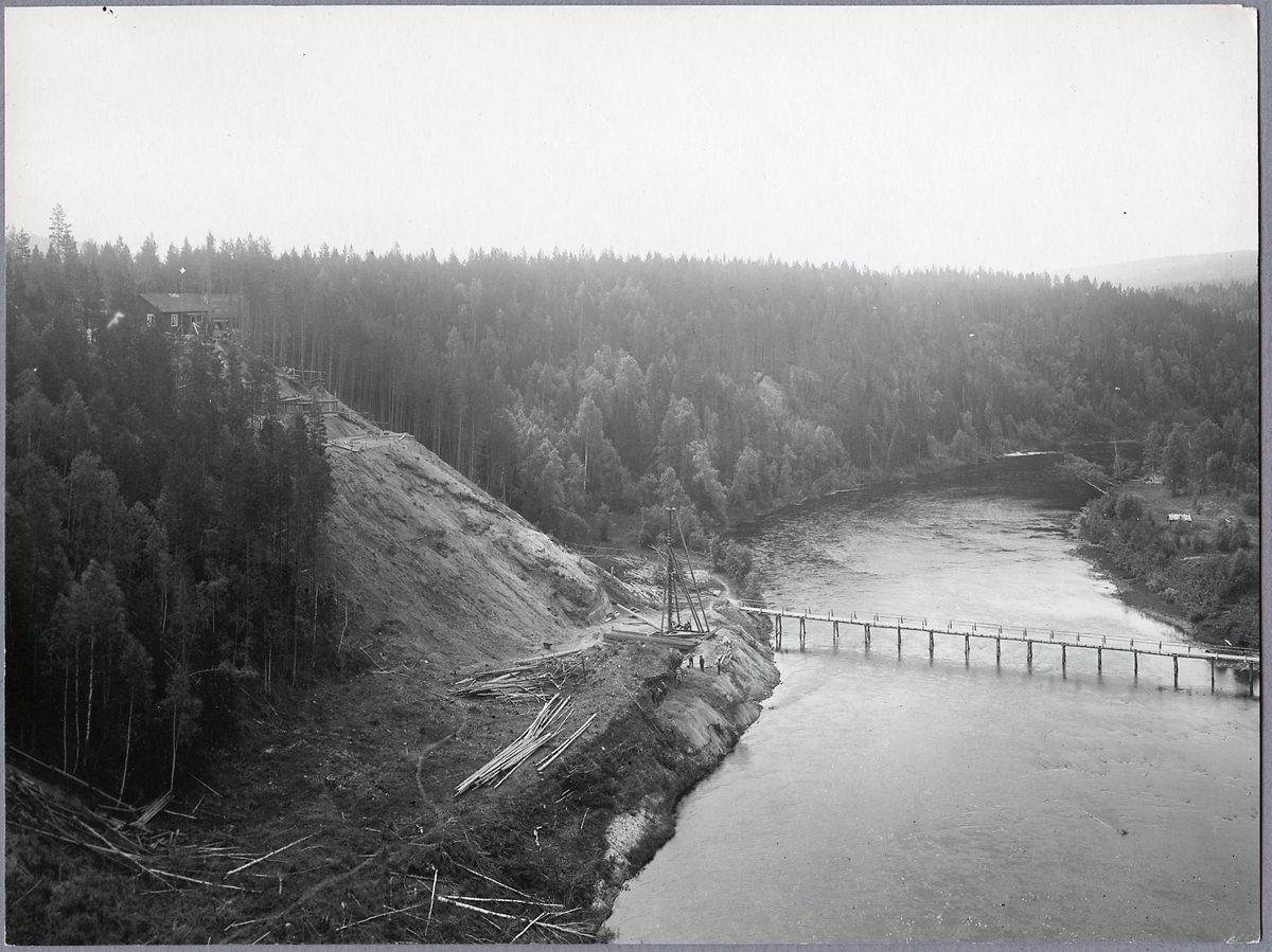 Broläget 1916 taget från den dåvarande bron.
