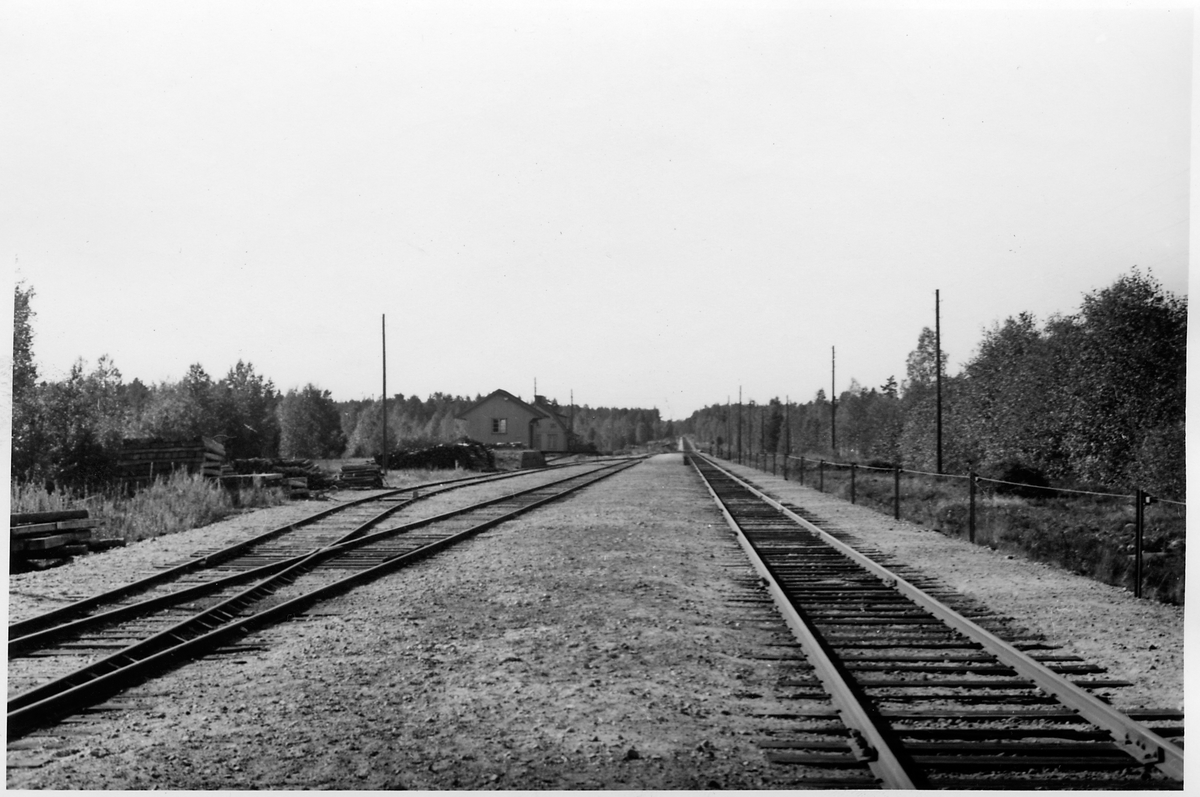 Axmarby station riktning mot Gävle.