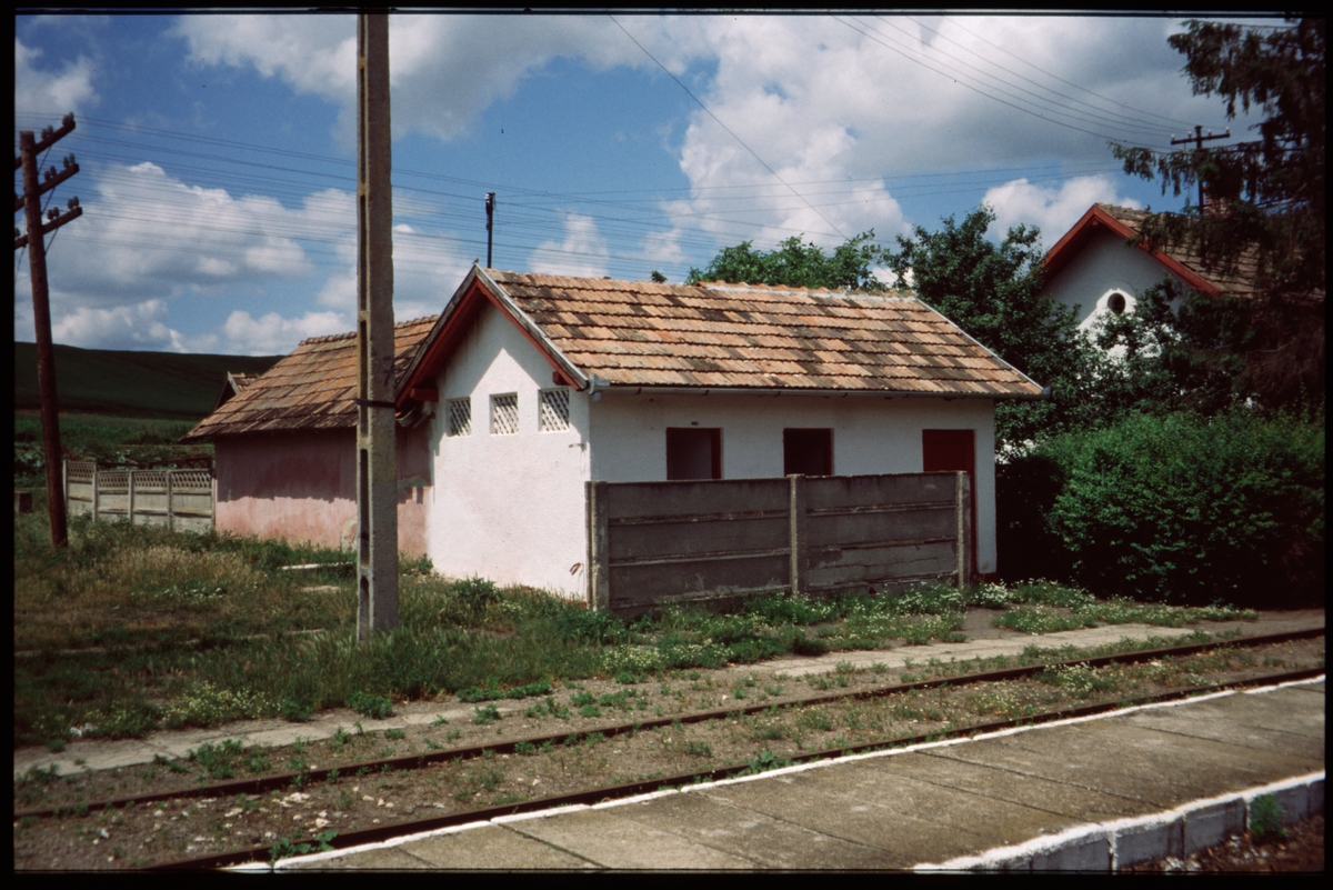 Avträde vid Miheșu de Câmpie station, Rumänien.