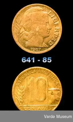 10 centavos. Argentina.
