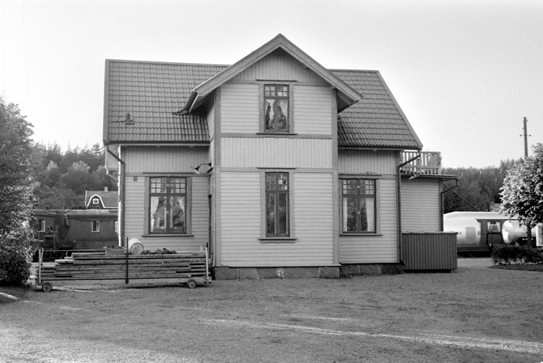 Antens station. Del av Anten - Gräfnäs museijärnväg.