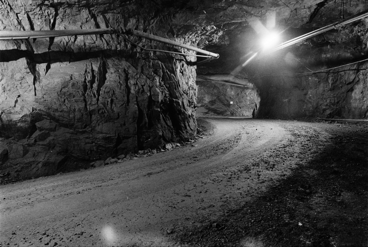 Gruvort, gruvan under jord, Dannemora Gruvor AB, Dannemora, Uppland oktober 1991