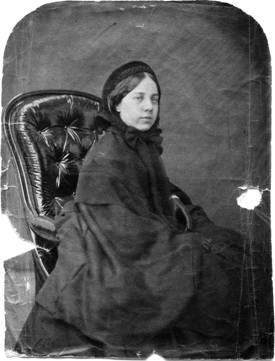Porträtt av Mrs. Sofy Allan född Baker.
