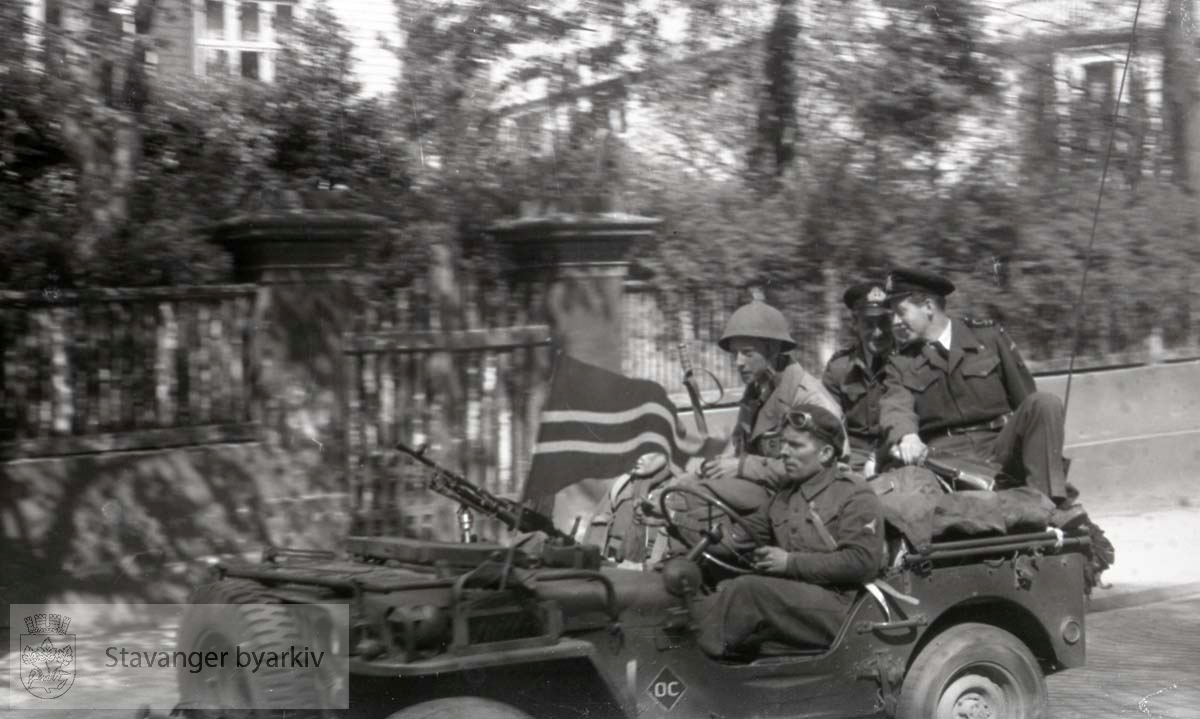 Tatt kort tid etter frigjøringen fra okkupasjonen , .2. verdenskrig..Fredsdagene 1945..