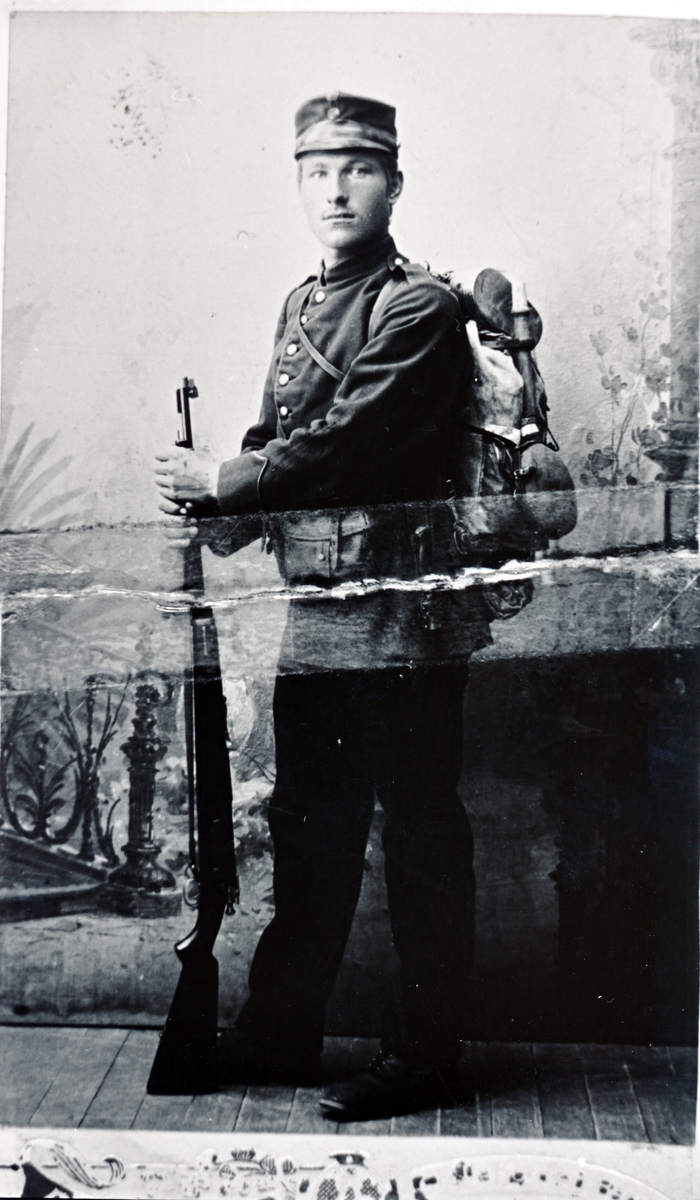 Soldat  Kristian Antonsen, Slettemoen. 1910-1920.