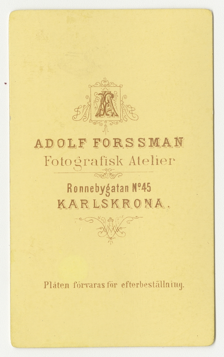 Porträtt av Johan Albert Grafström, löjtnant vid Smålands grenadjärbataljon.