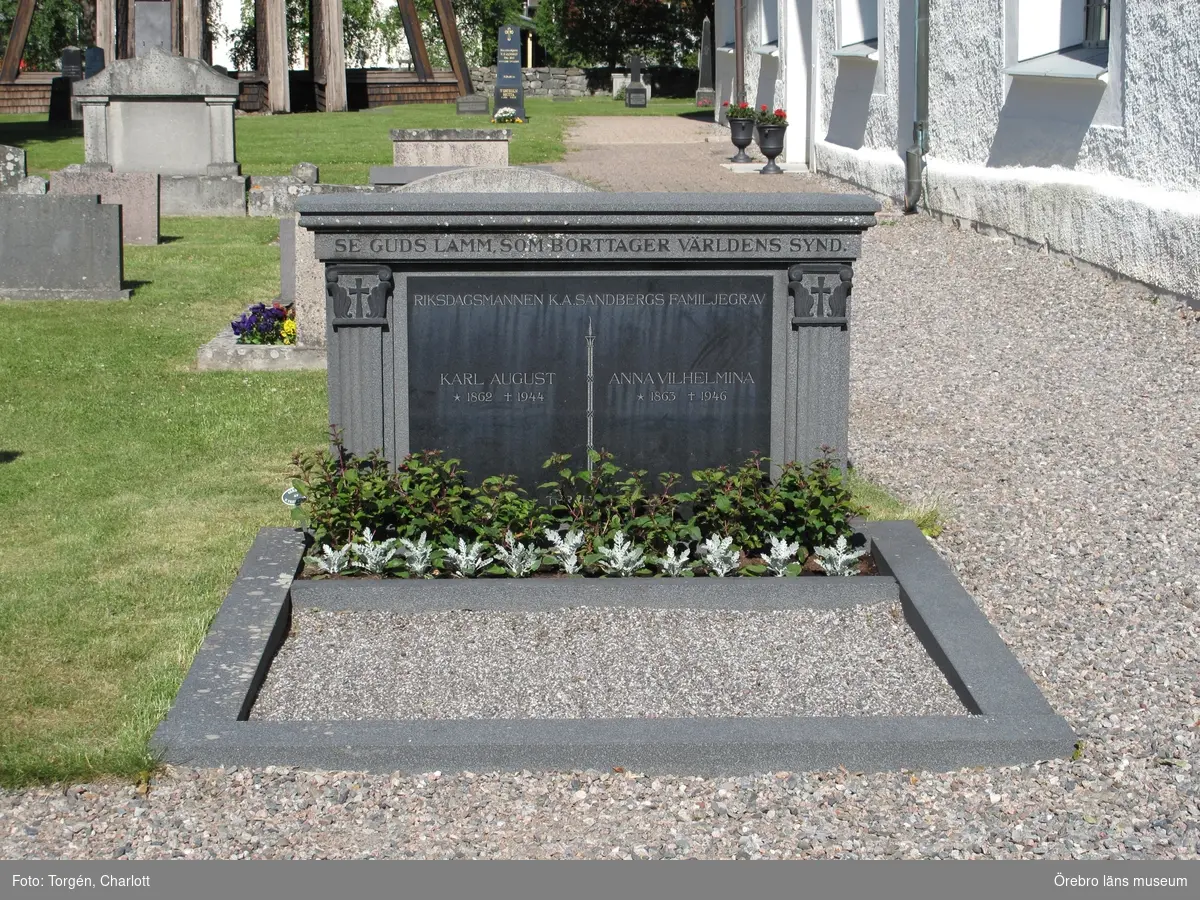 Glanshammar kyrkogård Inventering av kulturhistoriskt värdefulla gravvårdar 2010, Kvarter 3.
