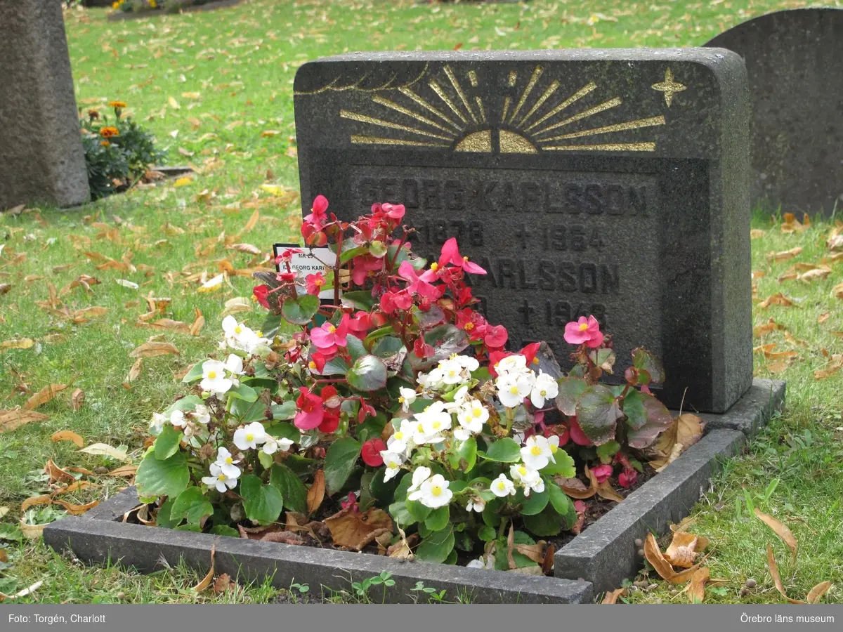 Tysslinge kyrkogård Inventering av kulturhistoriskt värdefulla gravvårdar 2012-2013, MK 201-280.