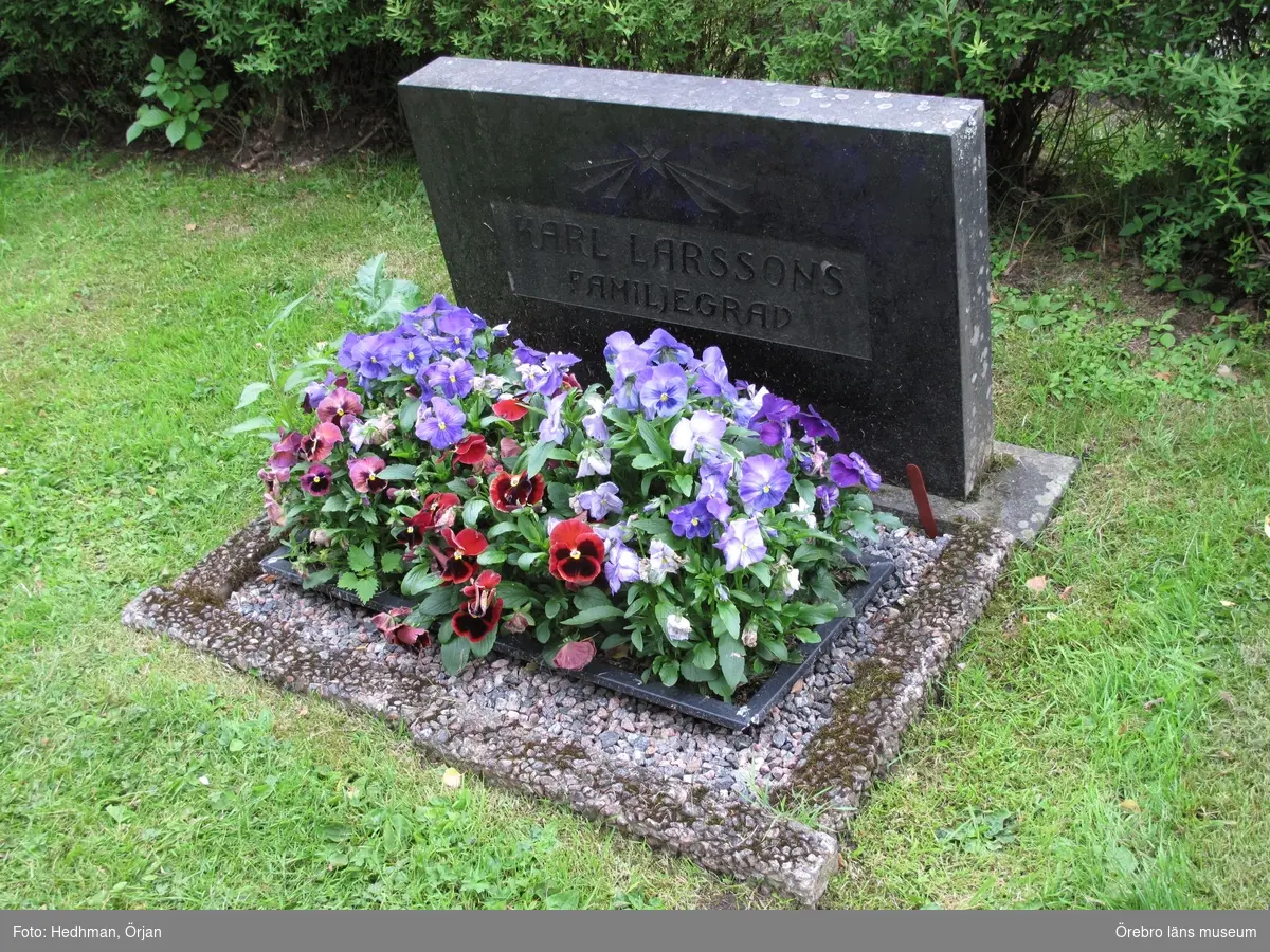 Hjortkvarn kyrkogård, Inventering av  kulturhistoriskt värdefulla gravvårdar 2011-2012, Kvarter B.