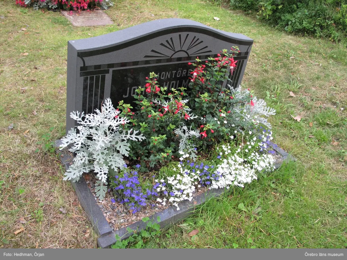 Pålsboda kyrkogård, Inventering av  kulturhistoriskt värdefulla gravvårdar 2011-2012, Kvarter D.