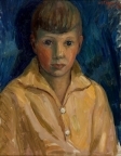 Portrett av Hans Benedict Undset Svarstad, 8 år gammel.