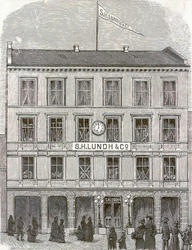 Det nye Kristiania. S. H. Lundh & Co.s Forretningslokale.  [