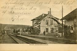 Mysen jernbanestasjon på Østfoldbanen.