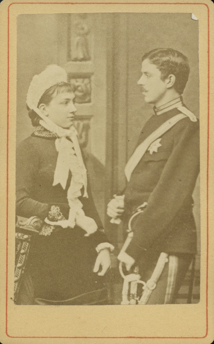 Kronprinsessan Victoria och kronprins Gustaf.
