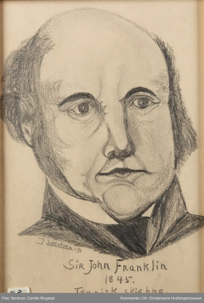 Portrett av Sir John Franklin. 