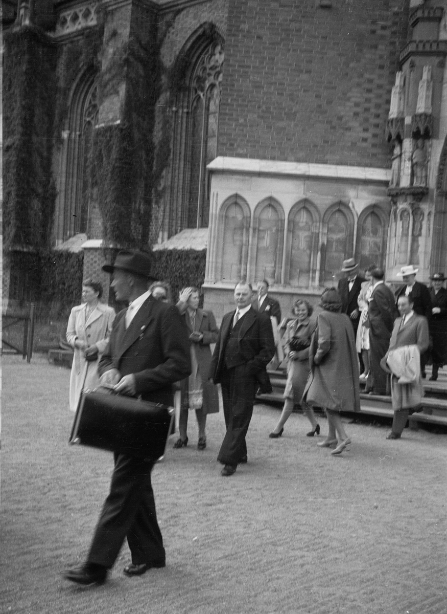 Bröllopsgäster, Uppsala 1954